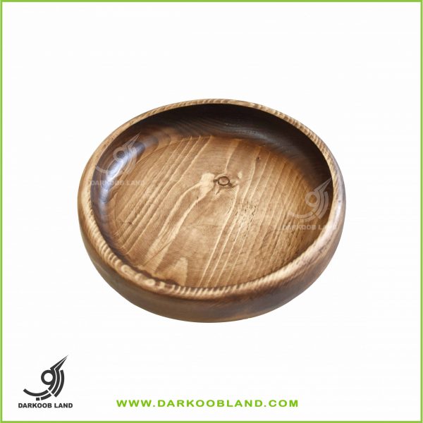 Wooden round serving plate