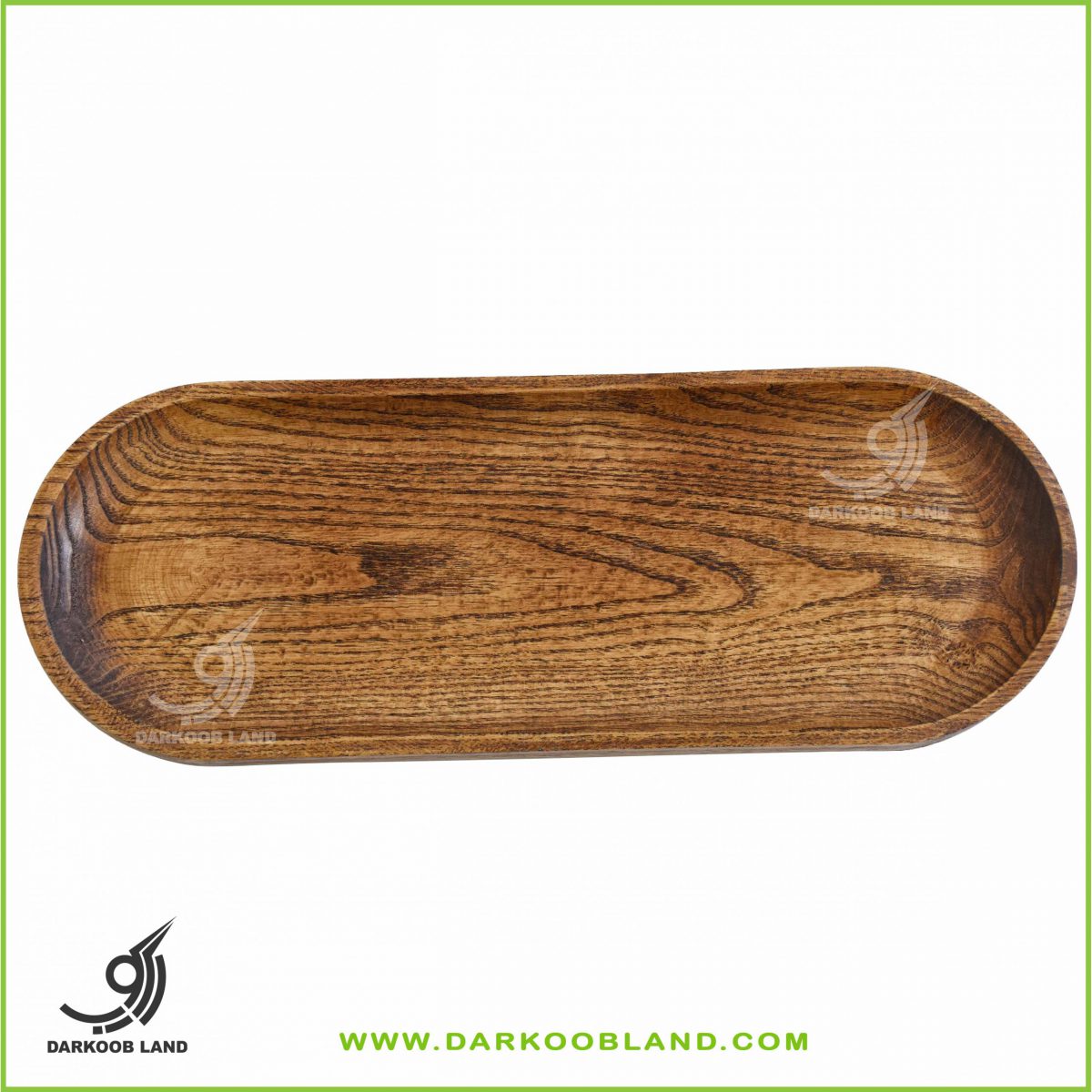 Wooden oval tray