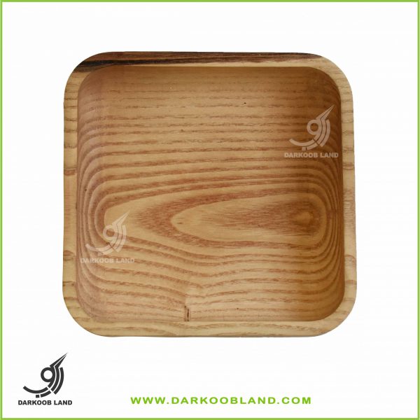 wooden square serve tray